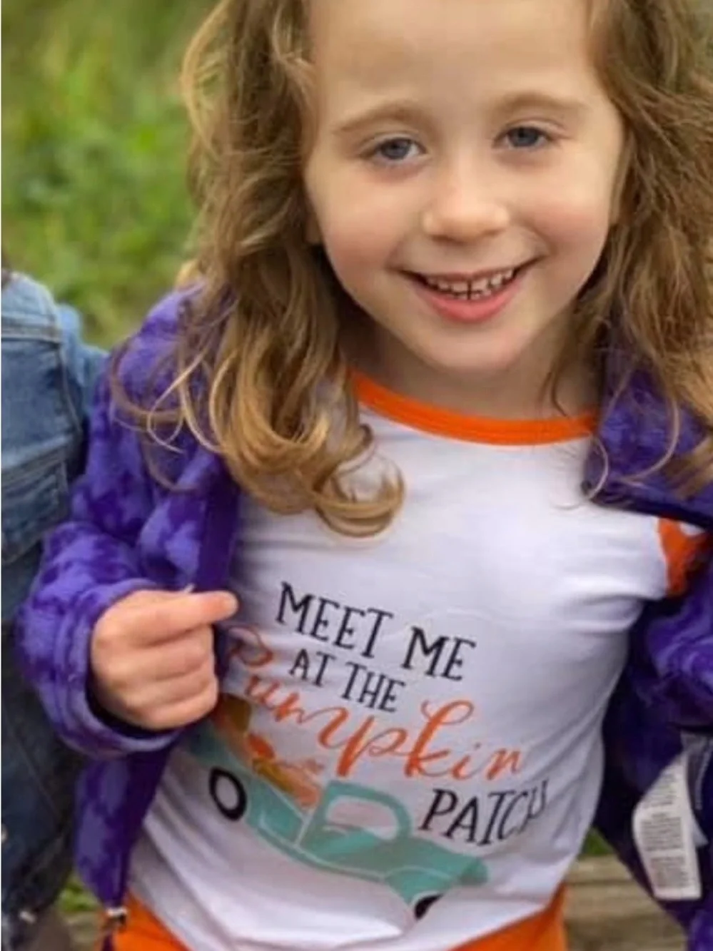 Meet Me at The Pumpkin Patch Orange Polka Dot Sleeve Outfit